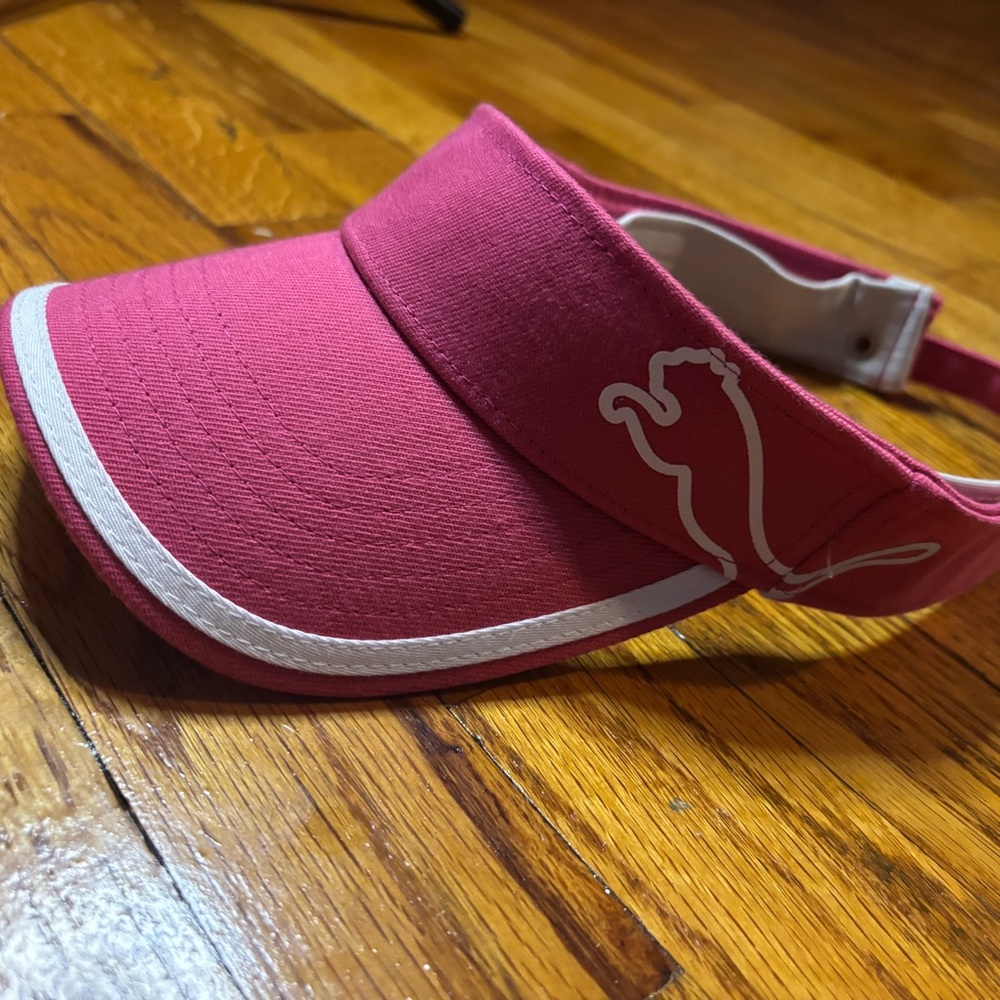 Puma Red Visor with White Accents